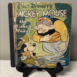 Vintage Walt Disney Mickey Mouse “The Miracle Maker” Whitman Book